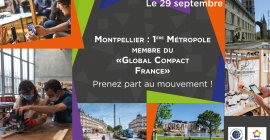 ✿ Montpellier : 1ère Métropole membre du Global Compact France : prenez part au mouvement !